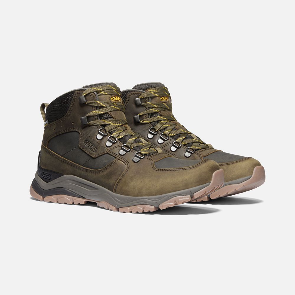 Botas de Seguridad Keen Mexico Verde Oliva - Hombre Innate Cuero Waterproof - JC0621753